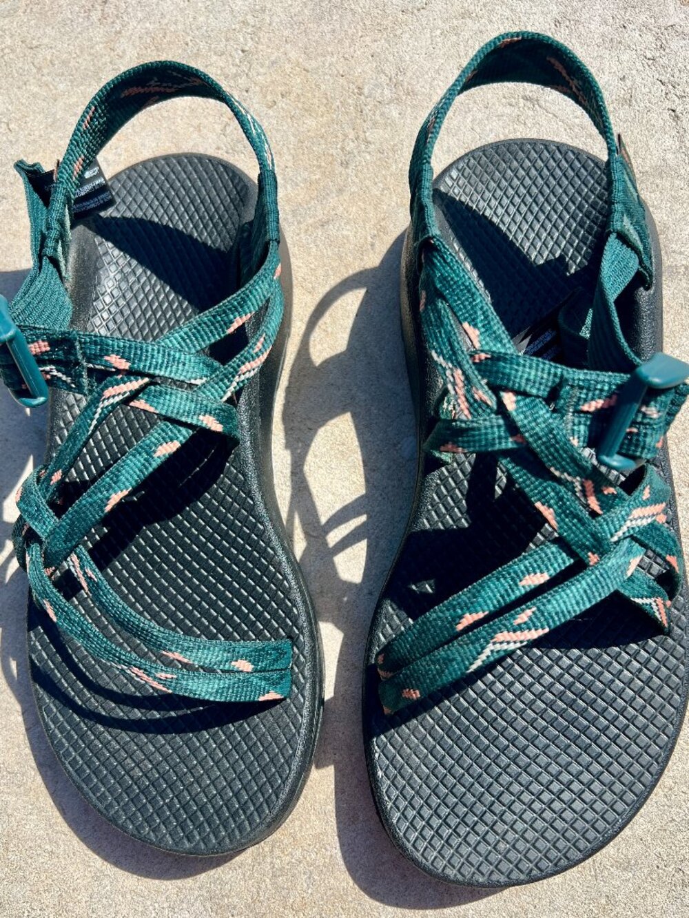 Chaco Z/1 Cloud Sandals - Blue pattern straps, Women's Size 7 - Like New